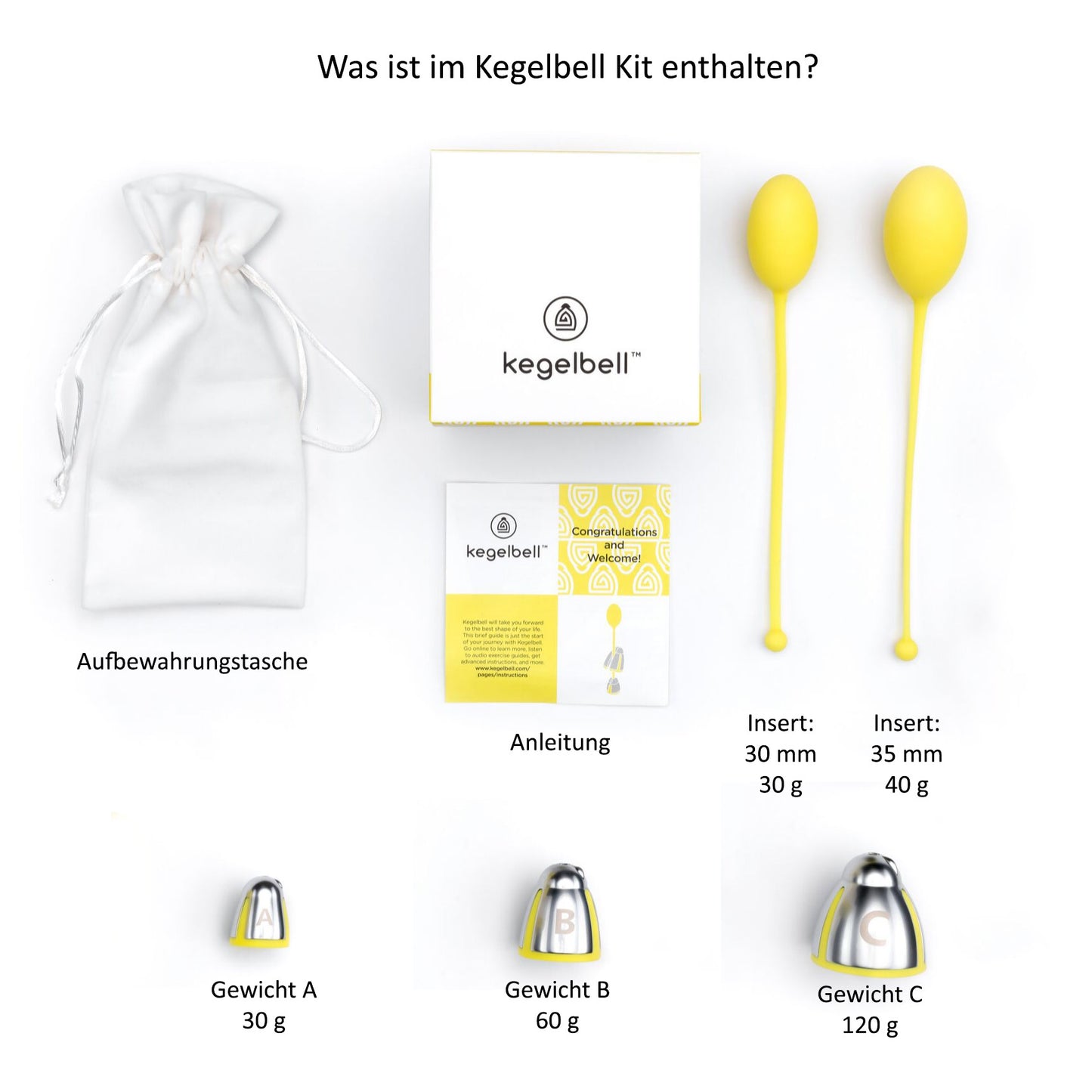 Kegelbell® – Beckenboden Trainingsgerät - Originalkit